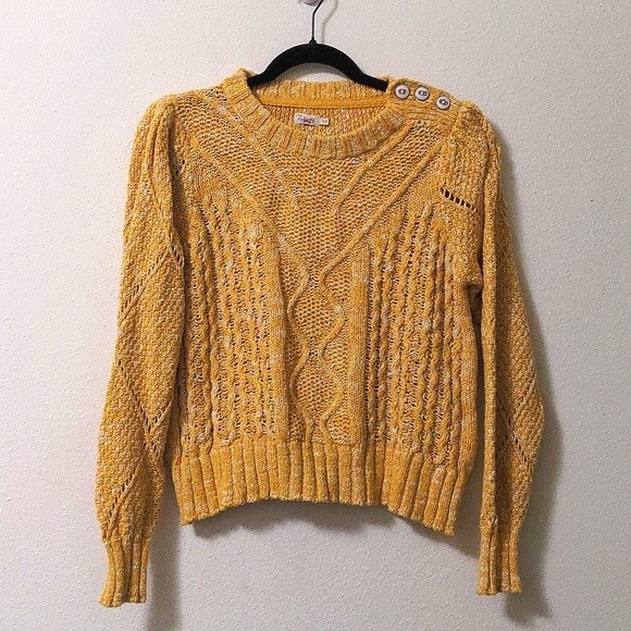Faherty Sweaters - Faherty Chunky Retro Cable Knit Sweater Women Medium